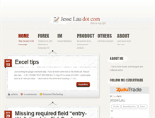 Tablet Screenshot of jesselau.com